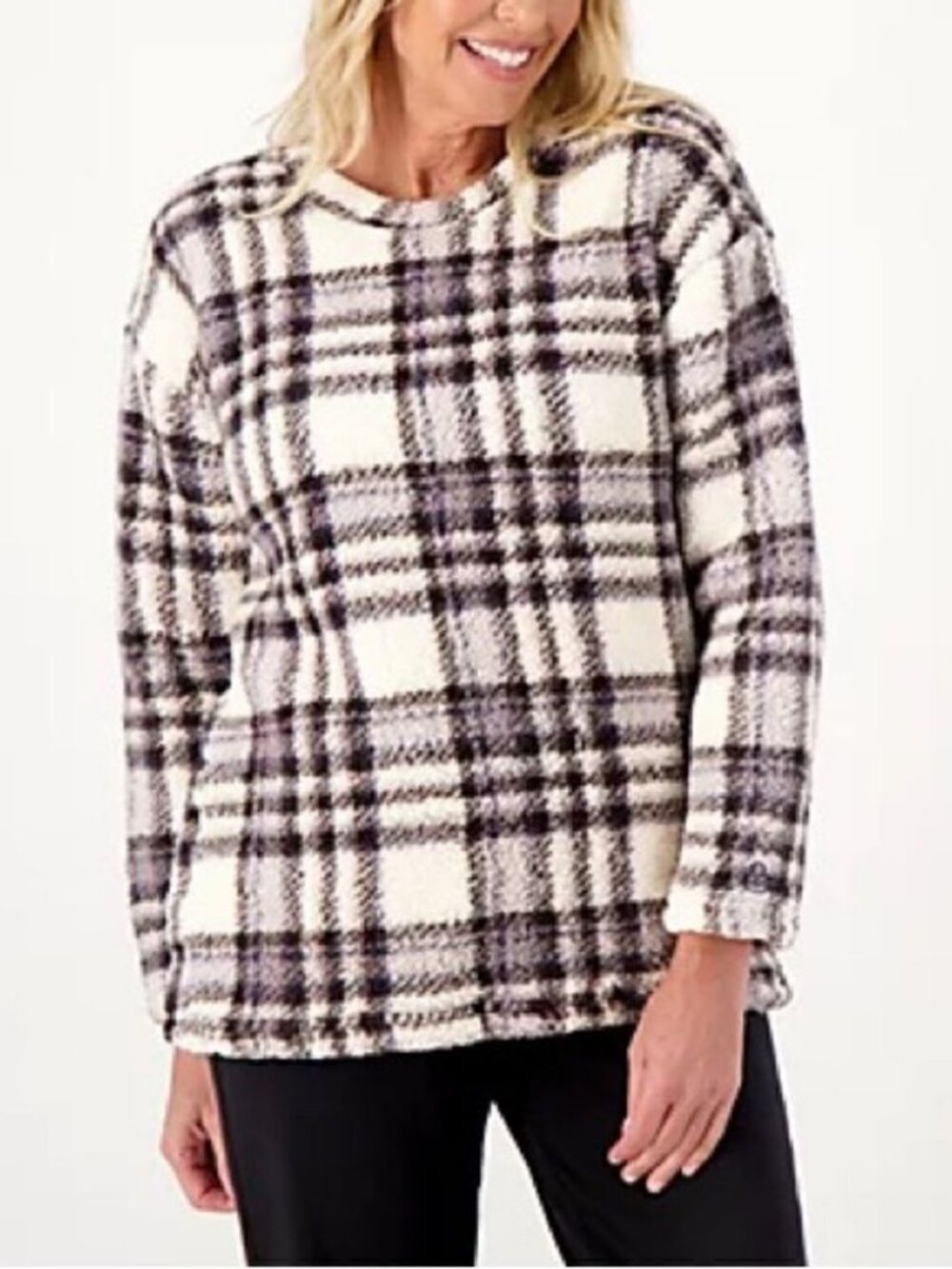 Cuddl Duds Cloud Fleece Pullover Top